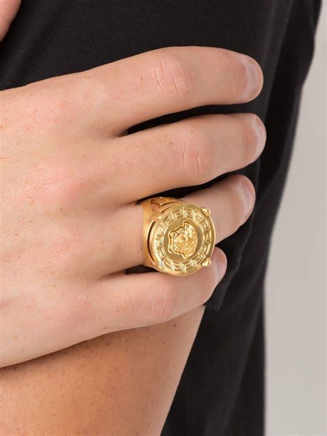 replica mens versace chain|versace gold ring for men.